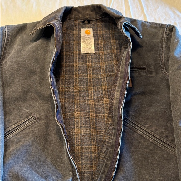 Carhartt Detroit J97 PTL Petrol Jacket , Slight Fade & Distress , Large , $375 - Picture 3 of 12
